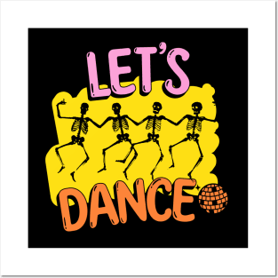 Funny Skeleton | Let's Dance Posters and Art